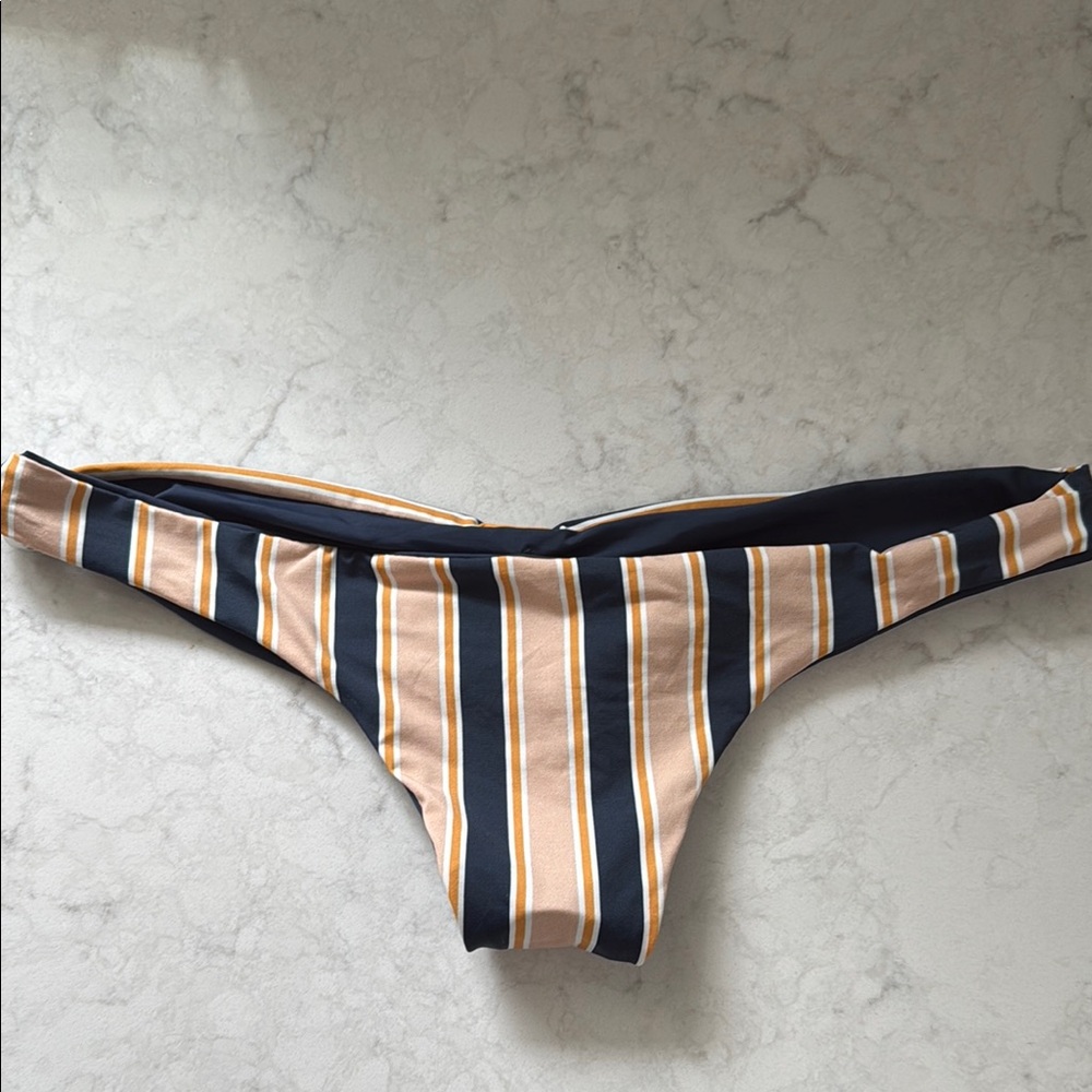 Striped thong Bikini Bottom